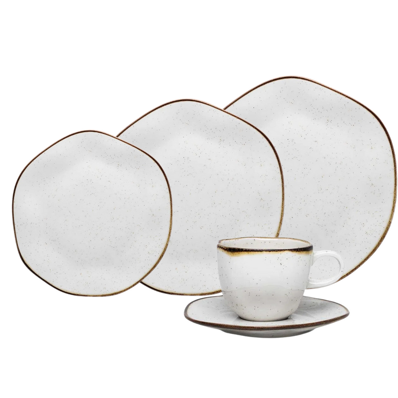 54 Peças Aparelho de Jantar em Porcelana Conjunto de Luxo Oxford® - OFERTA ESPECIAL BLACK FRIDAY