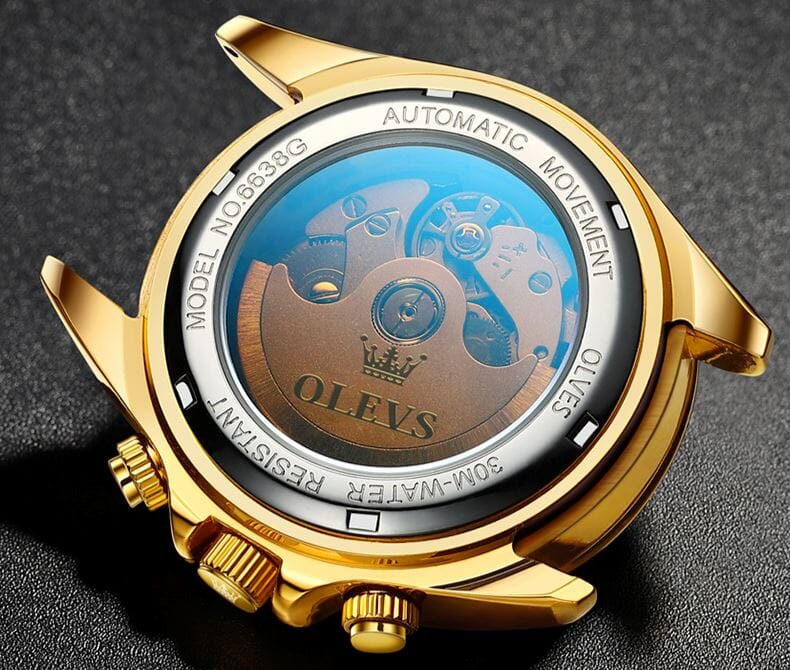 Relógio RLX Edição Ouro- Aço inoxidável