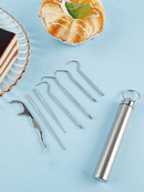 Kit Dental Clean - 7 peças em aço inoxidável