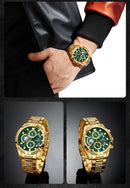 Relógio NFORCE Edição Ouro  - Aço inoxidável