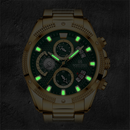 Relógio NFORCE Edição Ouro  - Aço inoxidável