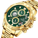 Relógio NFORCE Edição Ouro  - Aço inoxidável