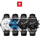 Relógio OLEVS Minimalista - Couro legítimo