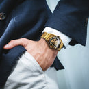 Relógio Winner Triângulo Esqueleto Masculino - Automático de Luxo